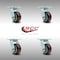 Service Caster 4 Inch Stainless Steel Polyurethane Wheel Swivel Caster Set with Roller Bearings SCC-SS30S420-PPUR-4 - alternate 6